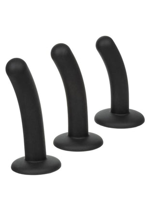 Onyxxx Silicone Curved Probe - Black - 3 Piece/Set