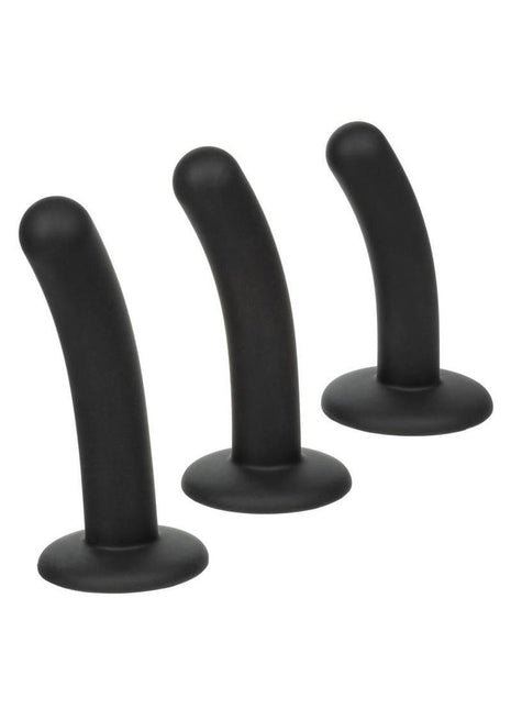Onyxxx Silicone Curved Probe - Black - 3 Piece/Set