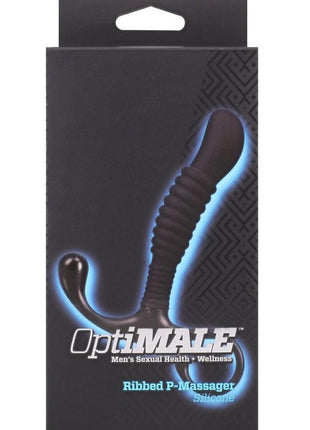 Optimale Ribbed Silicone Prostate Massager - Black