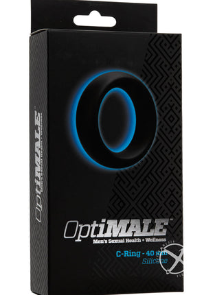 Optimale Silicone Cock Ring - Black - 40mm