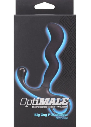 Optimale Zig Zag Silicone Prostate Massager - Black