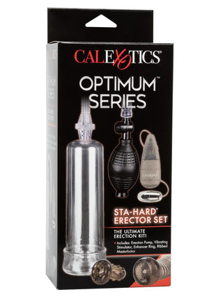 Optimum Series Sta-Hard Erecotor Set Penis Pump - Clear