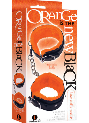 Orange Is The New Black Love Cuffs, Ankle - Black/Orange