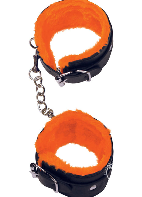 Orange Is The New Black Love Cuffs, Ankle - Black/Orange