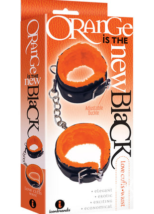Orange Is The New Black Love (Wrist) Cuffs - Black/Orange