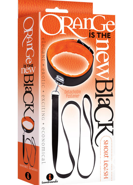 Orange Is The New Black Short Leash - Black/Orange