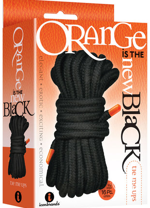 Orange Is The New Black Tie Me Ups - Black - 16ft