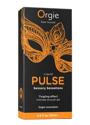 Orgie Liquid Pulse Sensory Sensations Arousal Intimate Gel .5oz - Ice - Caramel