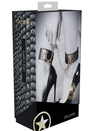 Ouch! Florence Collection Leg Cuffs - Black