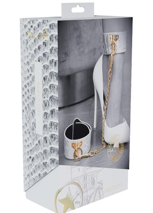 Ouch! Florence Collection Leg Cuffs - White