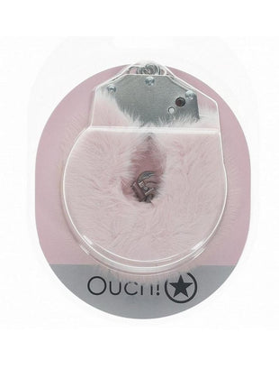 Ouch! Heavy-Duty Fluffy Handcuffs - Powder - Pink