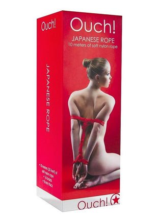 Ouch! Japanese Nylon Rope - Red - 10 Meters/32.8 Feet