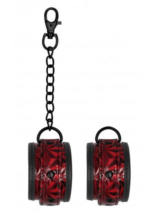 Ouch! Luxury Ankle Cuffs - Burgundy