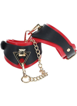 Ouch! Milan Collection Handcuffs - Black/Red