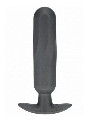 Ouch! Oblong Anal Plug Silicone - Grey/Gun Metal