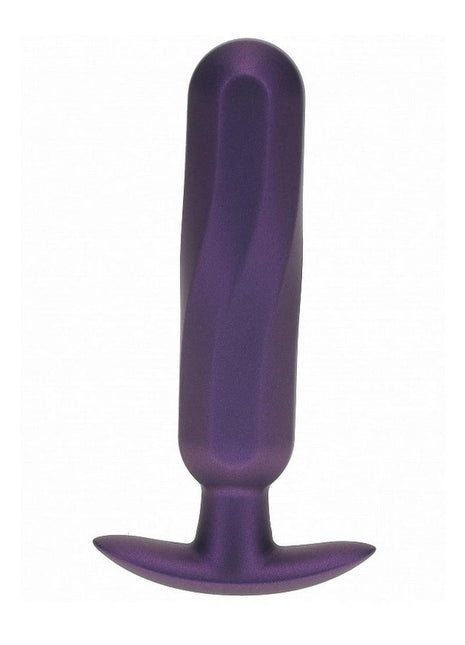 Ouch! Oblong Anal Plug Silicone - Metallic - Purple