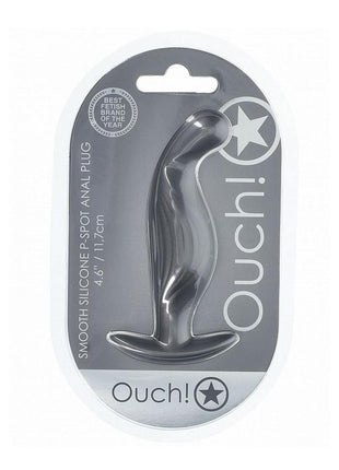 Ouch! P-Spot Anal Plug Silicone - Grey/Gun Metal