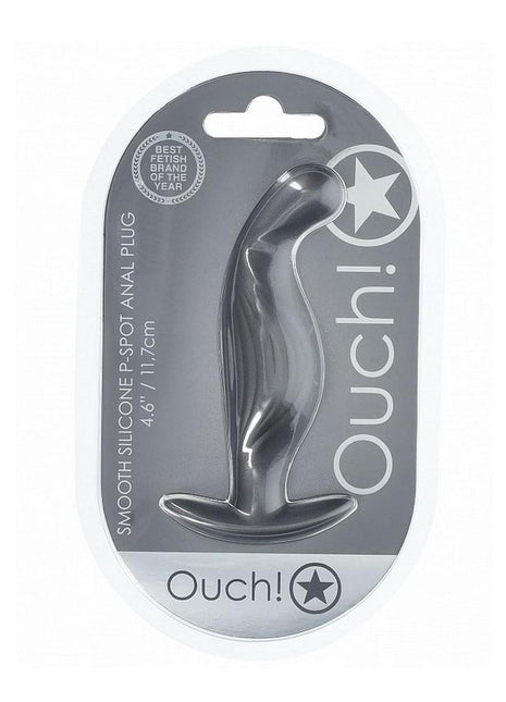 Ouch! P-Spot Anal Plug Silicone - Grey/Gun Metal
