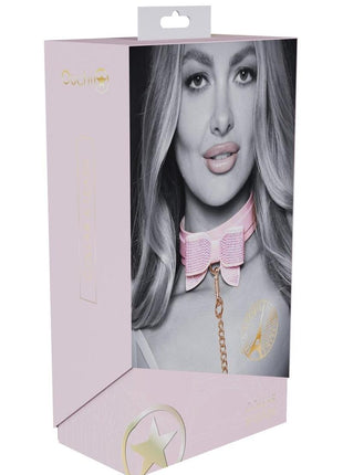 Ouch! Paris Collection Collar with Leash - Pink