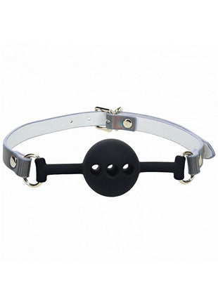 Ouch! Paris Collection Silicone Ball Gag - Black