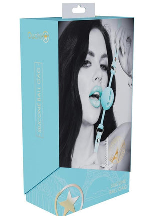 Ouch! Paris Collection Silicone Ball Gag - Blue
