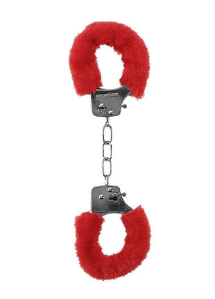 Ouch! Pleasure Handcuffs Furry - Red