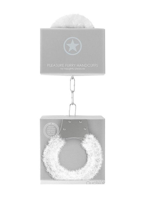 Ouch! Pleasure Handcuffs Furry - White
