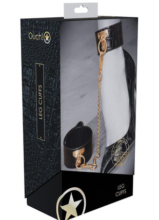 Ouch! Rome Collection Leg Cuffs - Black