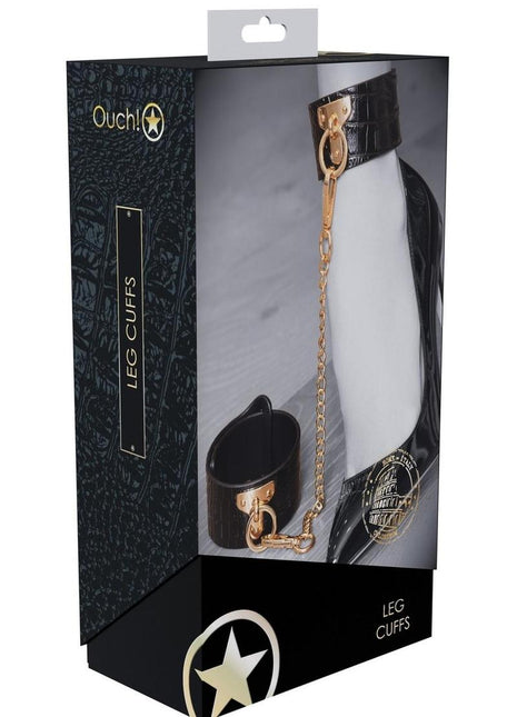 Ouch! Rome Collection Leg Cuffs - Black