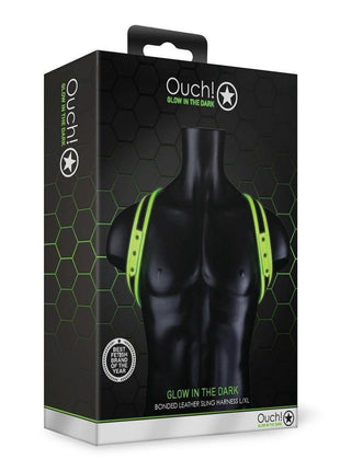 Ouch! Sling Harness - Black/Glow In The Dark/Green - Large/XLarge