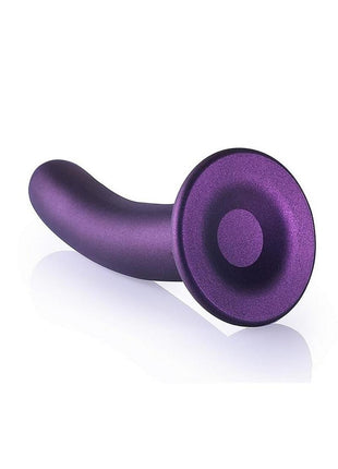 Ouch! Smooth G-Spot Silicone Dildo 7in - Metallic