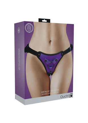 Ouch! Strap-On Harness - Metallic - Purple