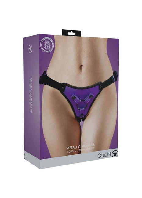 Ouch! Strap-On Harness - Metallic - Purple