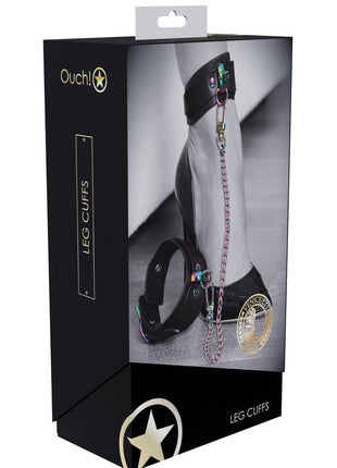 Ouch! Venice Collection Leg Cuffs - Black