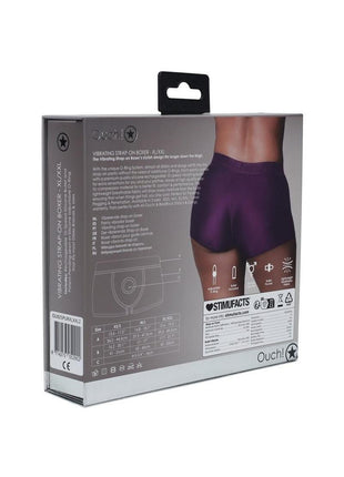 Ouch! Vibrating Strap-On Boxer Rechargeable
