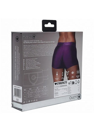 Ouch! Vibrating Strap-On Boxer Rechargeable