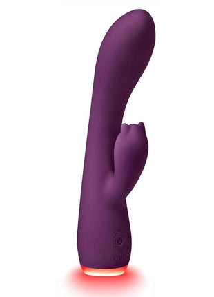 OVO Beacon Rechargeable Silicone Dual Stim Vibrator - Purple