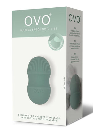 OVO Earth Mojave Mini Rechargeable Silicone Vibrator - Green