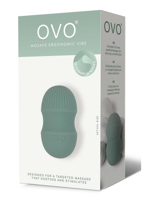 OVO Earth Mojave Mini Rechargeable Silicone Vibrator - Green