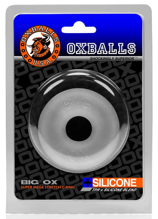 Oxballs Big Ox Super Mega Stretch Silicone Cock Ring - Clear
