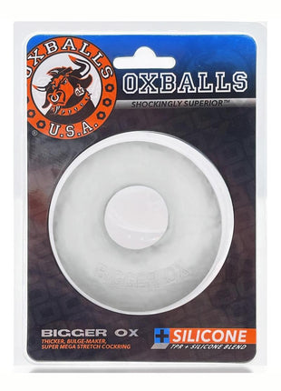 Oxballs Bigger Ox Silicone Cock Ring - Clear/Clear Ice