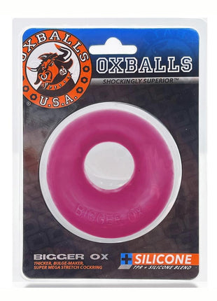 Oxballs Bigger Ox Silicone Cock Ring - Hot Pink Ice/Pink