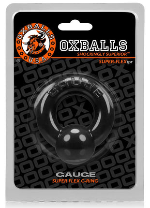 Oxballs Gauge Super Flex Cock Ring - Black