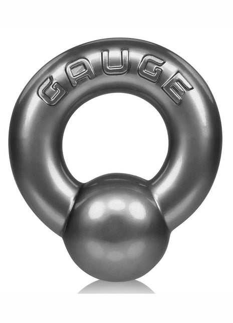 Oxballs Gauge Super Flex Cock Ring - Grey/Silver