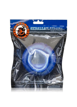Oxballs Juicy Silicone Cock Ring - Blue - 3.5in