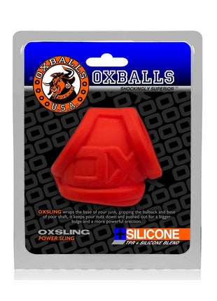 Oxballs Oxsling Silicone Blend Power Sling - Red