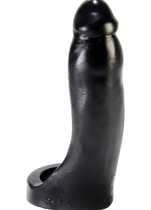 Oxballs Penetrator Silicone Cock Ring Dildo - Black - 7in