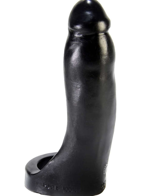 Oxballs Penetrator Silicone Cock Ring Dildo - Black - 7in