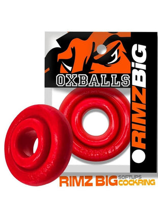 Oxballs Rimz Big Single Cock Ring - Red