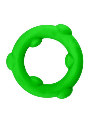 Oxballs Spinner Single Silicone Cock Ring - Frog - Green